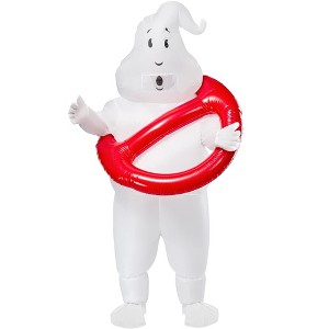 Rubies Adult Ghostbusters Classic No-Ghost Logo Inflatable Costume- One Size Fits Most - 1 of 4