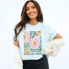 Simply Sage Market Women's Boho No Rain No Flowers Short Sleeve Garment Dyed Tee - 2 of 4