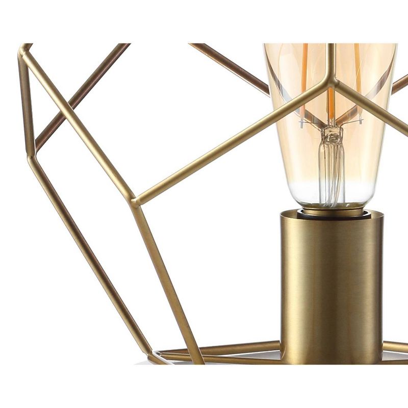 10&#34; Metal/Marble James Table Lamp (Includes LED Light Bulb) Brass - Jonathan Y, 5 of 6