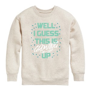 Boys' - Instant Message - Kids Crew Fleece Graphic Long Sleeve Fleece Sweatshirt - 1 of 4