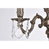 Elegant Lighting Monarch 2 light Pewter Wall Sconce Clear Royal Cut Crystal - 4 of 4