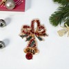 Unique Bargains Christmas Brooches YNCP1651 Christmas Wind Chime Alloy Dripping Wax Multicolor 1.18"x1.65" 1 Pc - 2 of 4