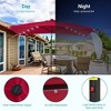 Sonkuki 10x6.5 ft LED Rectangular Patio Market Umbrella 3-Year-Non-Fading - 4 of 4