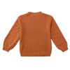 Girls Pullover Sweater Cable Knit Soft Comfy Sweater for Girls Crew Neck Sweater Puff Sleeve Ribbed Knit Cuff - 2 of 4