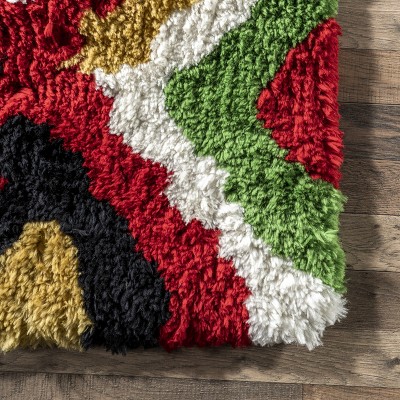 Bohemian Bliss Multicolor Handmade Shag Area Rug 4' x 6'