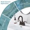 Gulches Crescent Moon Style Oil Rubbed Bronze Bathroom Faucet, 2-Handle, 360° Rotating Spout, 4-inch Centerset with Pop-Up Drain - 3 of 4