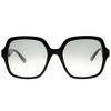 Kate Spade  S2J O0 Women Square Sunglasses Black on Glitter 54mm - 2 of 3