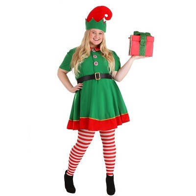 HalloweenCostumes.com Plus Size Holiday Elf Costume for Women