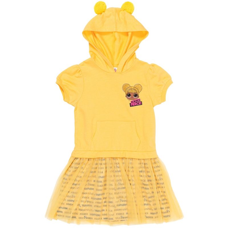 L.O.L. Surprise! Queen Bee Girls French Terry Cosplay Dress Little Kid to Big Kid , 1 of 9