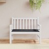 vidaXL Garden Bench Cushion with Comfortable Foam Fiber Filling, Made from Durable Oxford Fabric, Sized 47.2"x19.7"x1.2" - Black - 2 of 4