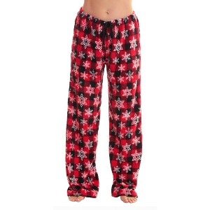 Just Love Womens  Print Plush Fleece Pajama Pants - 1 of 4
