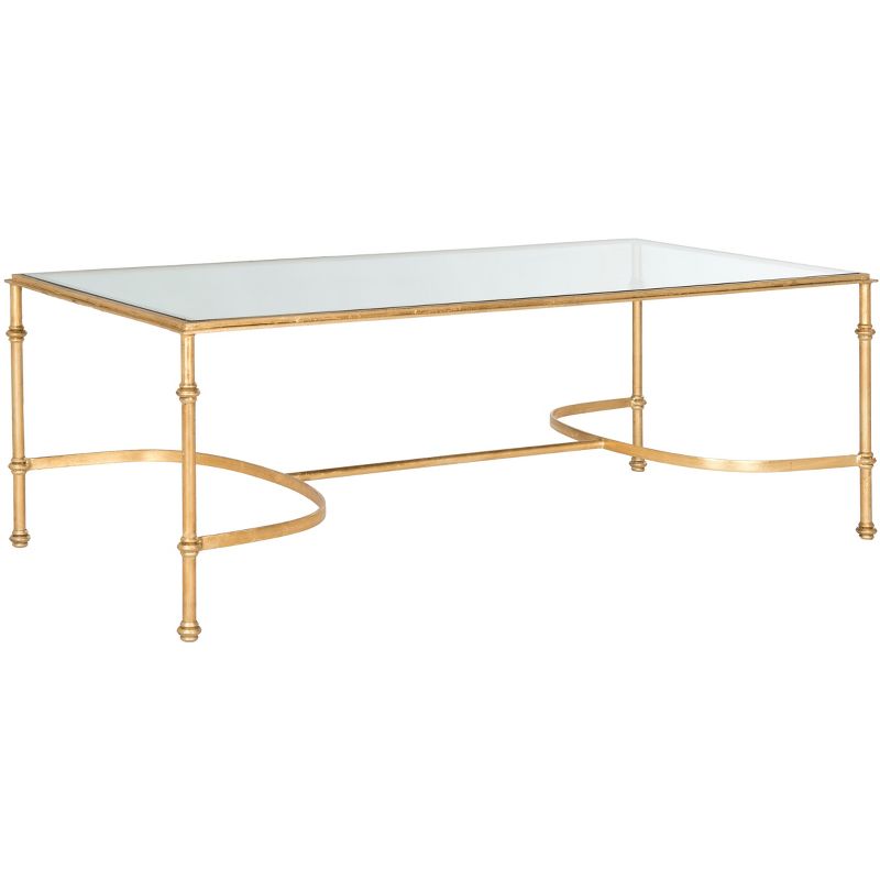 Lucille Coffee Table - Gold/Glass - Safavieh., 3 of 4