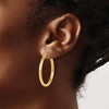 Black Bow Jewelry 3mm Round Hoop Earrings in 14k Yellow Gold, 35mm (1 3/8 Inch) - 4 of 4