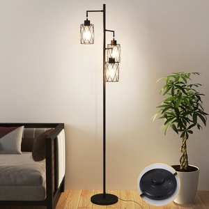 Racxily 67'' Tree-Shaped Floor Lamp with 3 Lights ¨C Foot Switch Included & Easy Assembly - 1 of 4