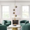 Zuo Modern Zatara Ceiling Lamp Brass with Tinted Glass Shades 93.3"H x 16.5"W x 16.5"D - 2 of 4