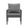 KTMBDW Patio Lounge Chair Outdoor Aluminum Furniture, Modern Chair with Comfy Cushions and Sleek Rope Accents for Garden - 4 of 4