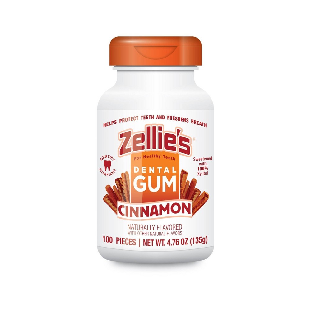 Zellie's Cinnamon Xylitol Dental Gum - 100ct