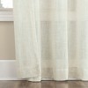 No. 918 1pc 50"x84" Waverly Linen Blend Sheer Tab Top Curtain Panel Linen - 4 of 4