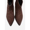 Elia - Brown Suede Leather Western Boot (Women) brown suede 6 Forever & Always Shoes US - 3 of 4