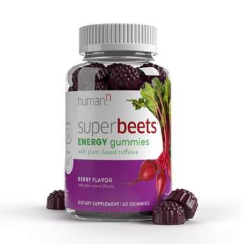 SuperBeets Energy Beet Vegan Gummies - Berry - 60ct