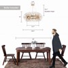 LLHZSY 12/20-Light Modern Glam Crystal Sphere Pendant Chandelier, G9 Bulbs Included - 28 2/5" or 36" W - Gold/Chrome - 4 of 4