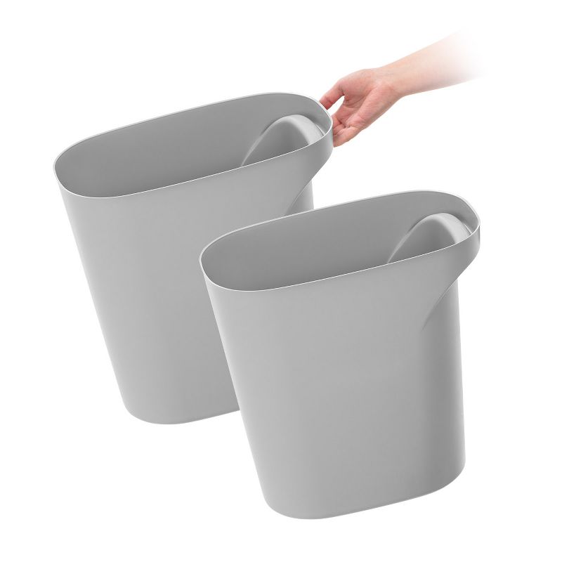 IRIS USA 6gal Plastic Wastebasket Trash Cans, 1 of 10