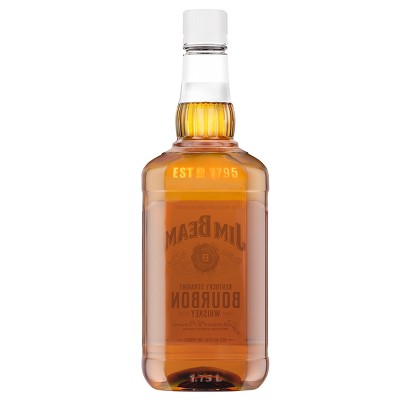 Jim Beam Straight Bourbon Whiskey - 1.75L Plastic Bottle