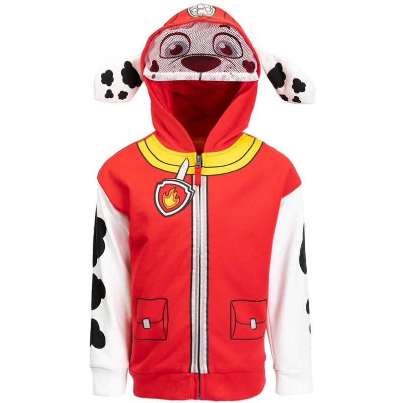 Paw Patrol Rubble Chase Skye Fleece Zip Up Pullover Hoodie Toddler to Little Kid, 1 of 9