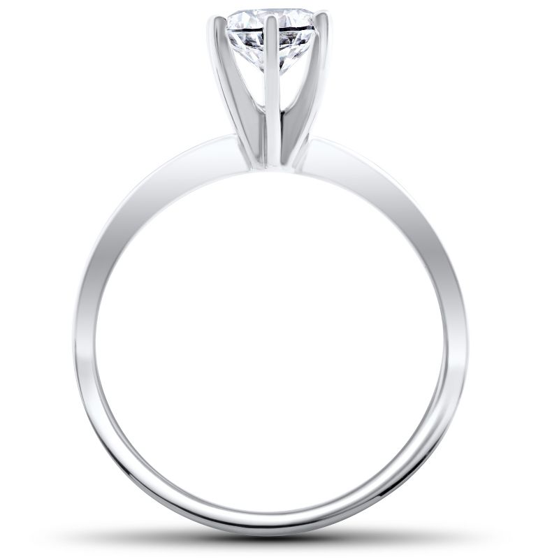 Pompeii3 1/4ct Solitaire Diamond Engagement Ring 14K White Gold, 2 of 4