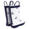 Hudson Baby Infant Boy Rain Boots, Sailboat - 3 of 4