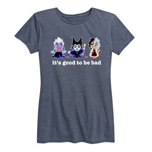 Women's - Disney - Ursula Maleficent Cruella Good To Be Bad Short Sleeve Graphic T-Shirt - 1 of 4