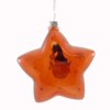 Gerson International 4.0 Inch Red Glass Bell/Star Christmas Tree Ornament , Translucent Elf Reindeer (1PC) - 2 of 2