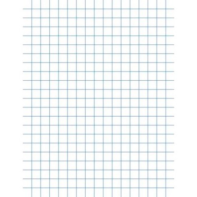 School Smart Graph Paper, 8-1/2 x 11 Inches, 1/10 Inch Ruling, White, 500 Sheets