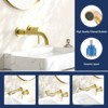 PAGED Wall Mount Faucet Single Handle Bathroom Vanity Sink Faucets with 360-degree Swivel Spout Design, Faucet for Bathroom Sink - 3 of 4