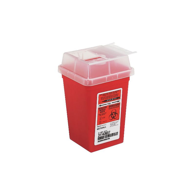 Impact Sharps Waste Containers Red 1 Quart 6 7350, 1 of 2