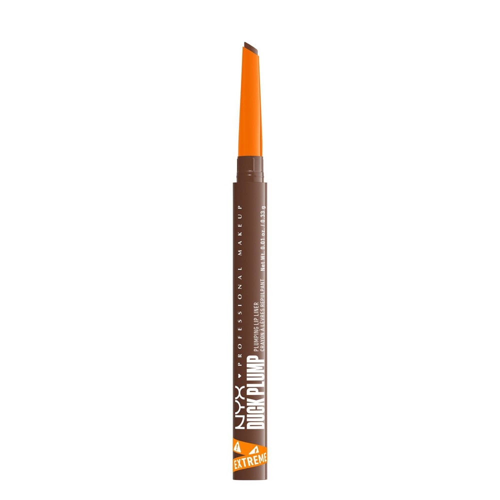 Photos - Lipstick & Lip Gloss NYX Professional Makeup Duck Plump Plumping Lip Liner - Syringe Sienna - 0.01oz 