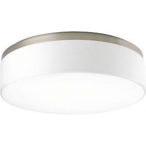 Progress Lighting Maier 1-Light LED Flush Mount, Brushed Nickel, Etched White Opal Acrylic Diffuser - 1 of 1