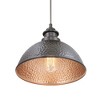 Progress Lighting Englewood 1-Light Hanging Lantern Pendant, Antique Bronze, Metallic Copper Shade - image 3 of 4