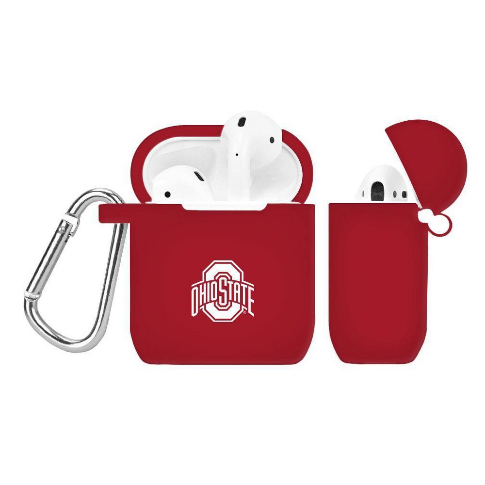 Photos - Portable Audio Accessories NCAA Ohio State Buckeyes Silicone Cover for Apple AirPod Battery Case