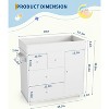Baby Changing Table Dresser with 5 Drawers, Modern Nursery Dresser with an Open Storage Space, Diaper Changing Station for Bedroom,White - 2 of 4