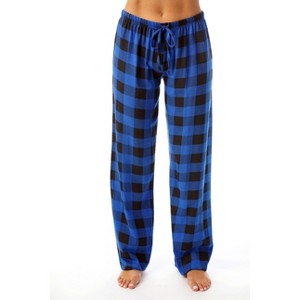 Just Love Womens Buffalo Plaid Knit Jersey Pajama Pants Buffalo Check - 1 of 2