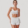 Anna-Kaci Active Women's High Waist Running Shorts with Built-In Liner and Side Pockets for Storage - 4 of 4