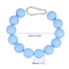 Unique Bargains Stainless Steel Indoor Outdoor Durable Flag Pole Beaded Flagpole Retainer Ring 12 Beads 2 Pcs - 3 of 4