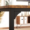 Aheaplus 78.8'' W Rectangle Computer Desk with Power Outlet - 4 of 4