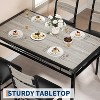 Jojoka 3/5-Piece Kitchen Dining Set with  Upholstered Chairs for Small Space, Kitchen Room, Apartment - 3 of 4