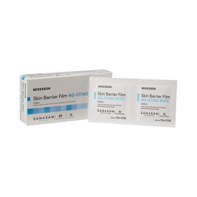 McKesson Sterile Skin Barrier Wipes, No-Sting, 2.4in x 2.4in