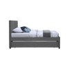 Meridian Furniture,Harper Linen Textured Fabric Twin Trundle Bed - 4 of 4