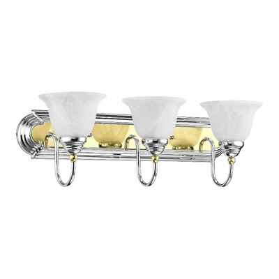 Livex Lighting Belmont 3 - Light Vanity in  Polished Chrome