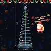 Costway 6 FT Spiral Christmas Tree with135 LED Lights 10 Lighting Modes & APP Control - 3 of 4