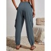 Joggers for Women Loose Drawstring High Waisted Cargo Pants with Pockets - 2 of 4
